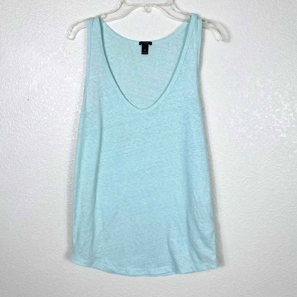 J. Crew Aqua Blue Lightweight Tank Top
